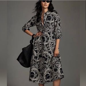 Bettina Tiered Shirtdress Maeve by Anthropologie